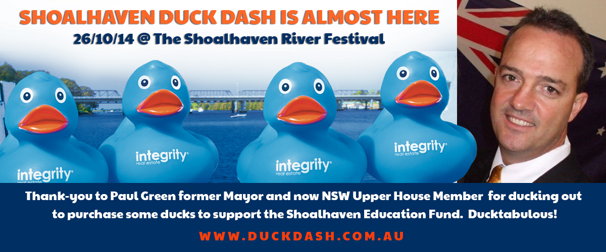 Paul Green Supports the Shoalhaven Duck Dash